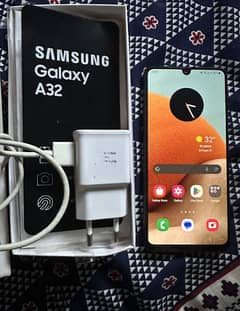 Samsung galaxy a32 no open no repair 10 by 10 ful box charged