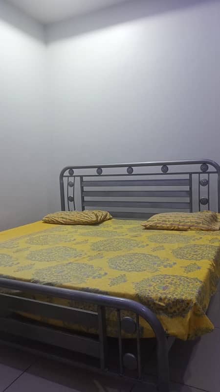 used iron rod bed for sale with mattress 1