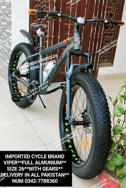 NEW Cycle IMPORTED DIFFERENTPRICE Bicycle DELIVERY ALL PAK 03427788360 8