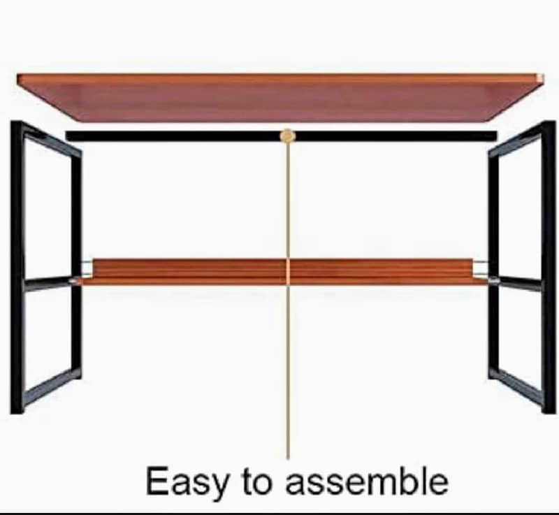 Office Desk | Computer Table | Study Table with Bookshelf 9