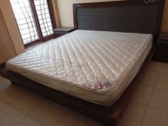 double bed set with side tables and mirror in reasonable price