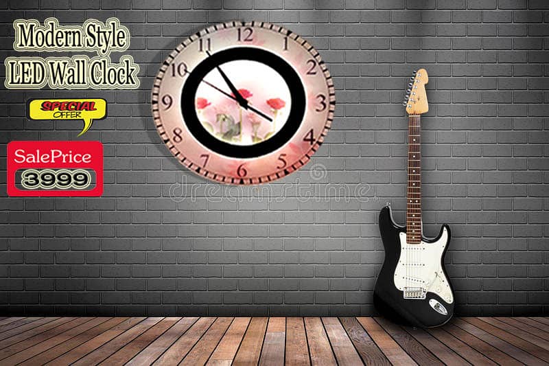 Home Decoration Twin Tower-Metal Model Led Wall Clock 1