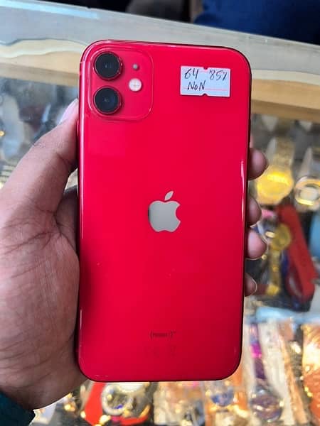 iPhone 11 nonpta 64gb red colour waterpack 10/9 condition 4