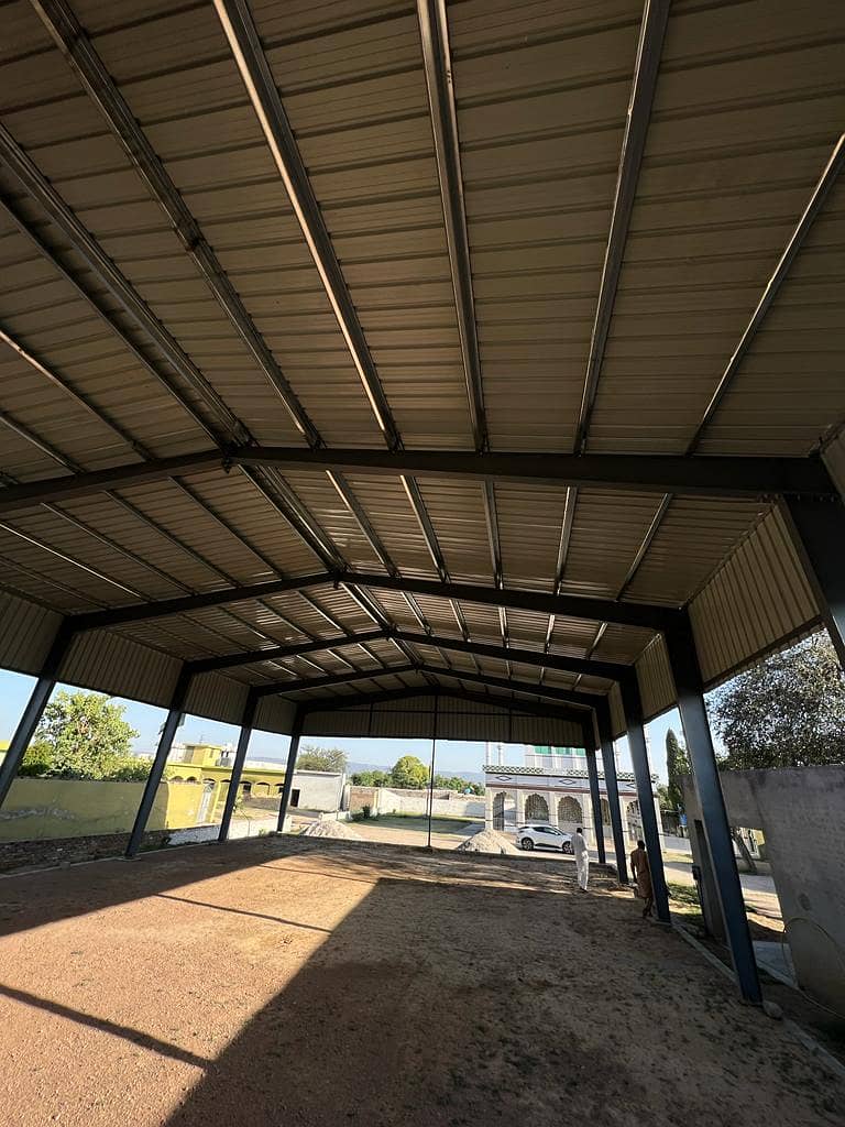 Dairy farm parking sheds big steel structure tensile shed industrial 1