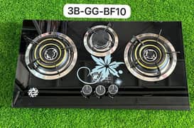 3 burner glass hob