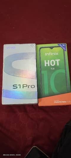 vivo s1 pro. & Infinix Hot 10 play box