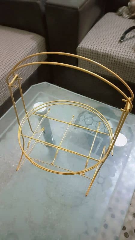 Tea Cups Stand  in metal made 4