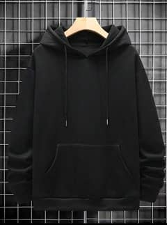 Men’s Fleece Plain Hoodie