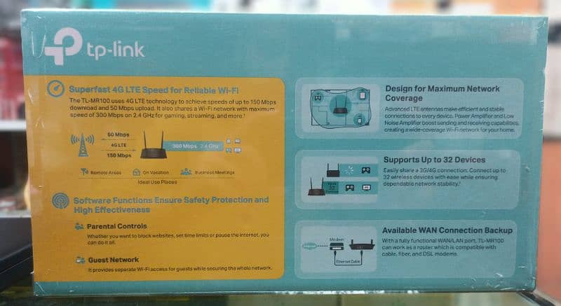 TP-LINK 300Mbps 4G LTE Wi-fi Router 1