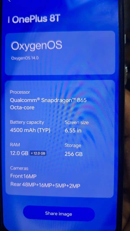 Oneplus 8T 12.256  Android 14.0 7