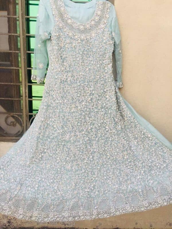 walima Bridal Maxi ( ice Blue Color) 0