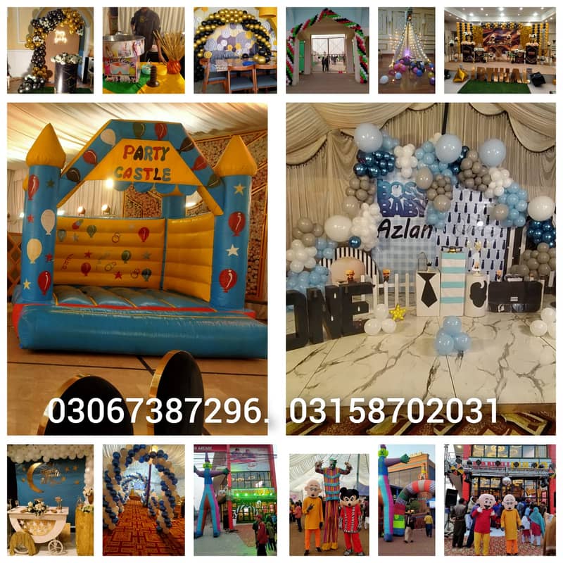 jumping castle /jumping slide / bouncing castle/birthday decoration 4