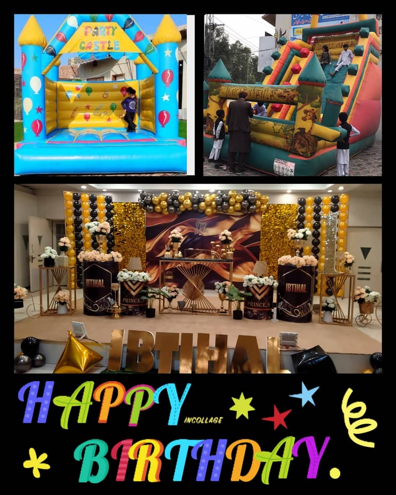 jumping castle /jumping slide / bouncing castle/birthday decoration 15