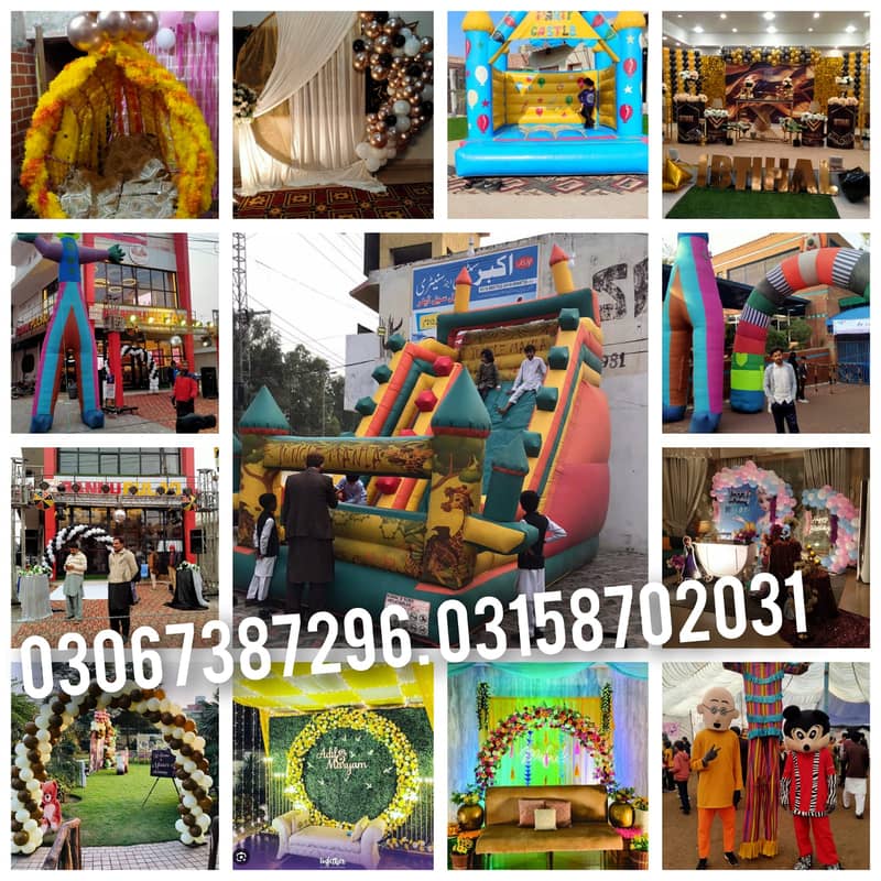 jumping castle /jumping slide / bouncing castle/birthday decoration 8