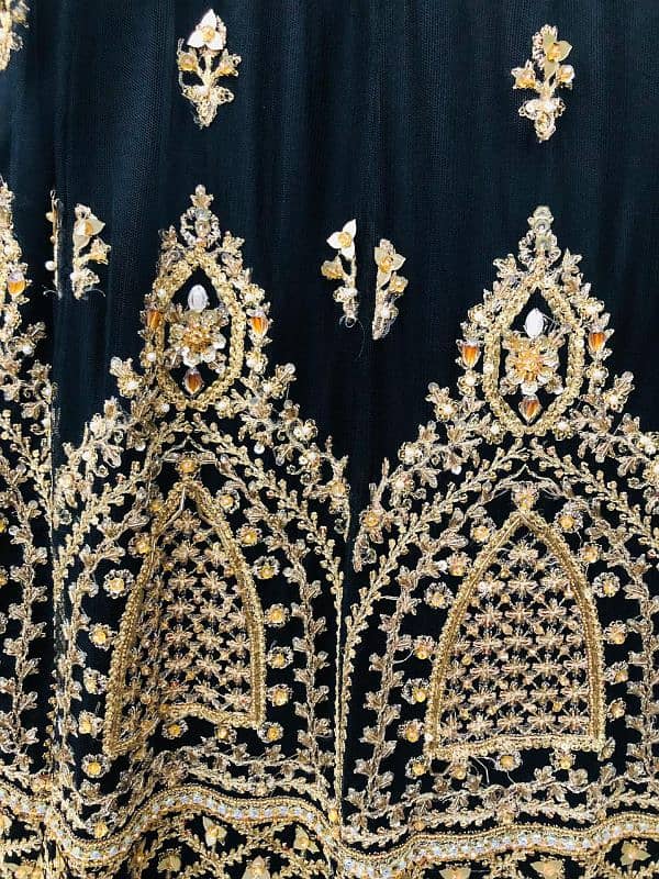 Black lehnga Choli with belt and dupatta (Perfect for bride) 6