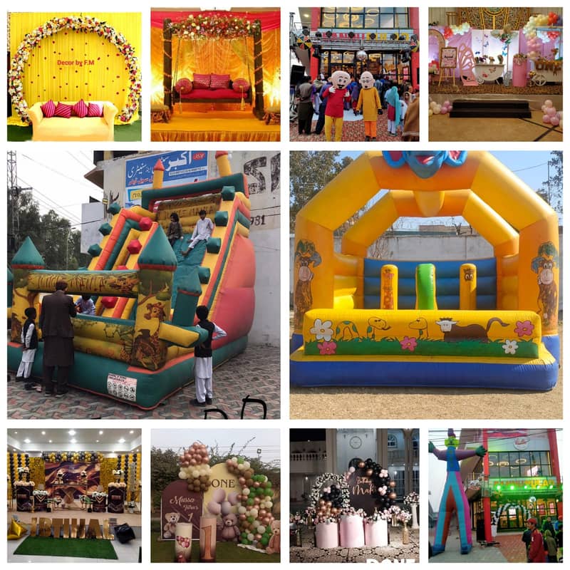 jumping castle /jumping slide / bouncing castle/birthday decoration 5