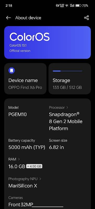 Oppo find x 6 pro 1