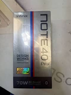 infinix note 40 pro box pack 12+12/256 WhatsApp no. 03228464761 0