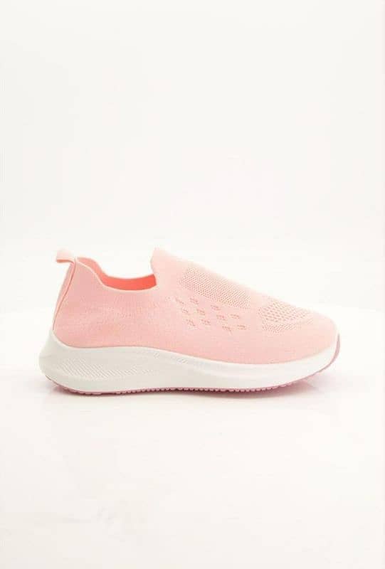 woman's comfortable walking sneakers pink 2