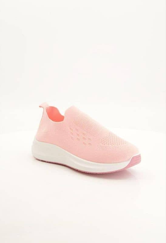 woman's comfortable walking sneakers pink 3