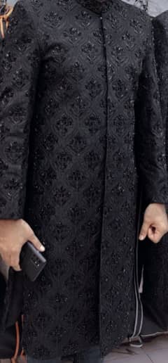 Sherwani | Groom Sherwani | Dhulha Dress | Black Sherwani