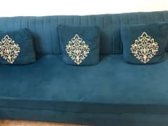 L shape sofa  velvet