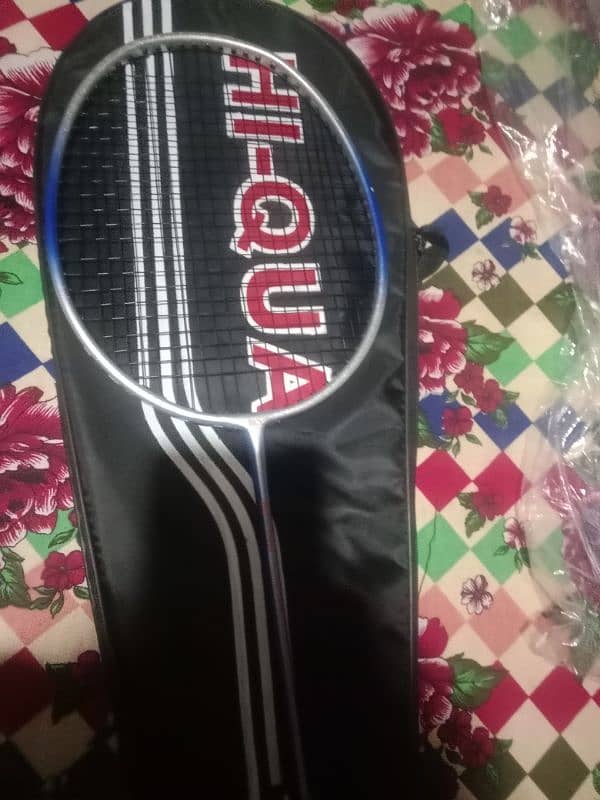 it's a best new racket for playing badminton company of hi-qua 4