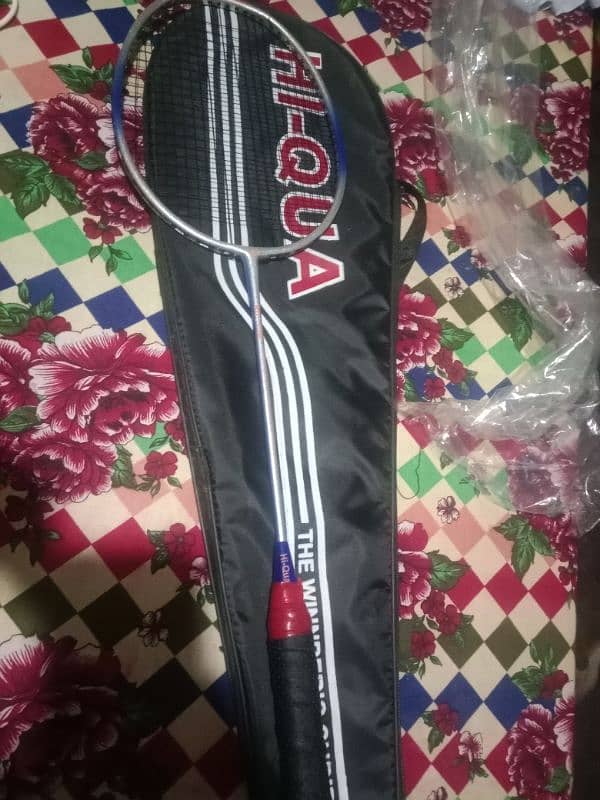 it's a best new racket for playing badminton company of hi-qua 10