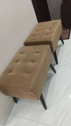 two sofa stools