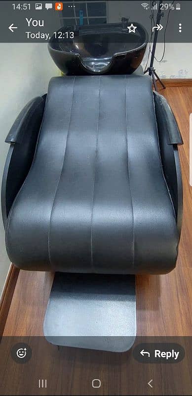 Hydraulic hair cutting saloon chair | shampoo Unit | cabinet 2