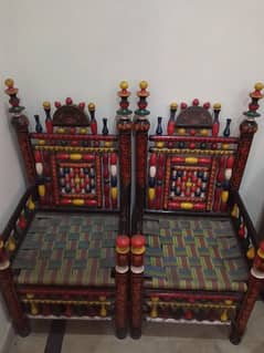 Two wooden chairs for sale