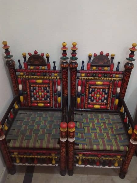 Two wooden chairs for sale 0