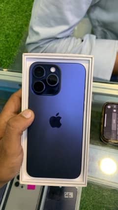 Iphone 15 pro Max 256Gb Blue Titanium Factory Unlocked with box non pt