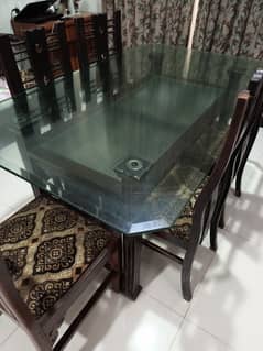 6 chair dining table (negotiable)