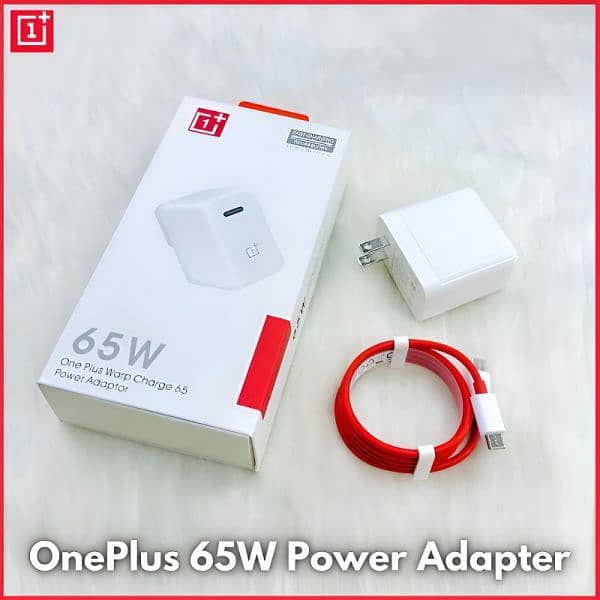 Oneplus 65w Warp Charge Power Adapter With Type-c To Type-c Fast Cable 0