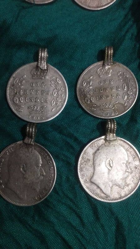 1885 to 1906 silver coins antique 1