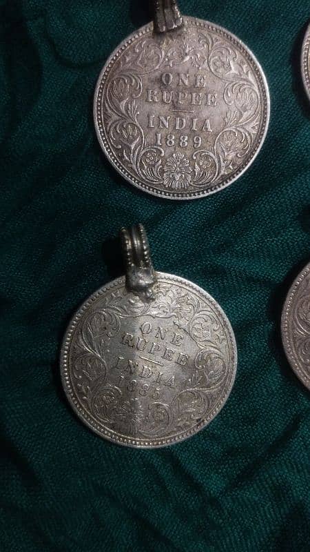 1885 to 1906 silver coins antique 5