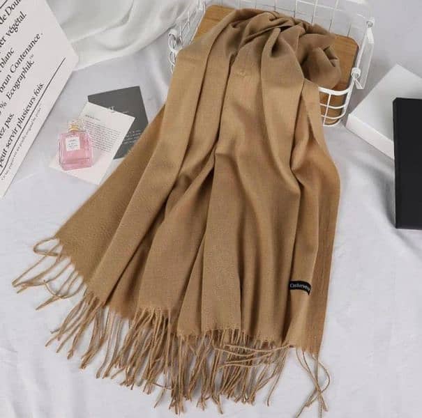 1 pc women's woolen plain shawl 5