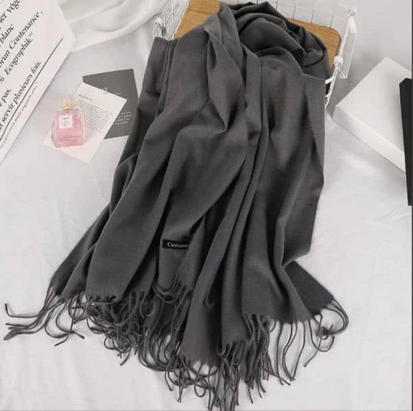 1 pc women's woolen plain shawl 8