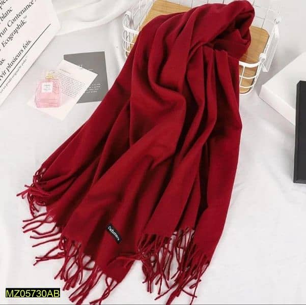 1 pc women's woolen plain shawl 9