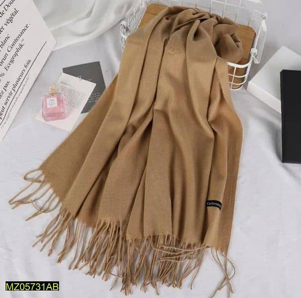 1 pc women's woolen plain shawl 11