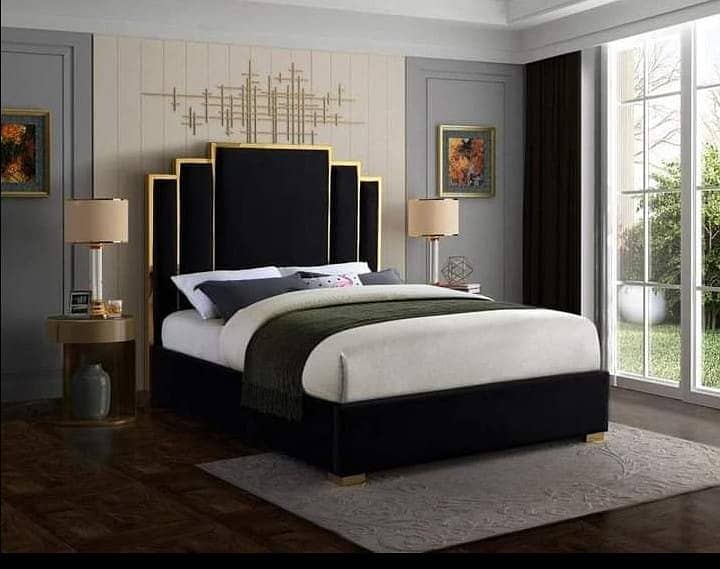 bed,double bed,king size bed,poshish bed/bed for sale,furniture 6