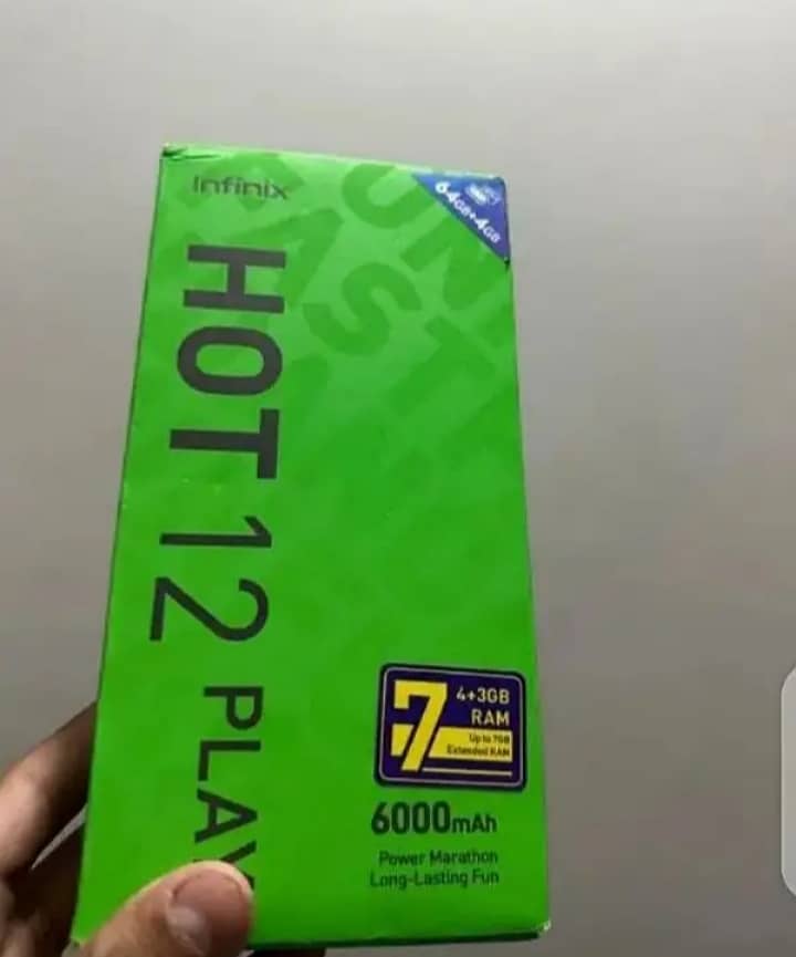 Mujhe Infinix HoT 12 play ka box Chahiye kisi k pass Ho Tou rabta kre. 0