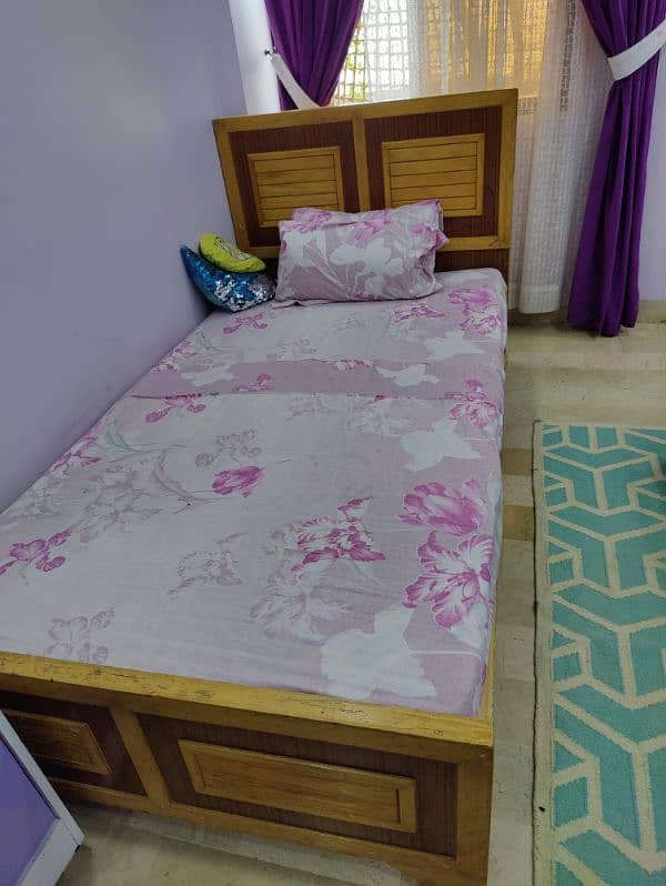 bed set and wardrobe good condition 2