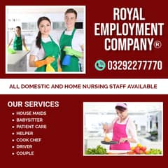 Provide Maid , Driver, Helper, Couples, Patient Care, Cook Available