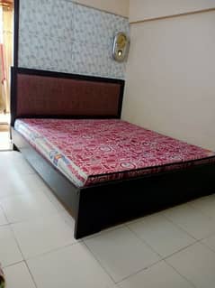 wooden bed