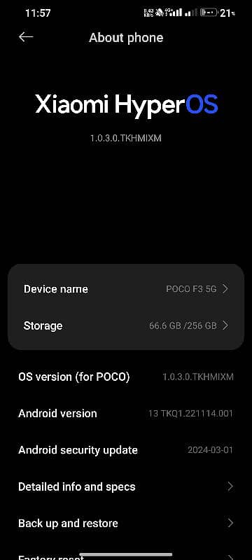 Poco F3 5G 8+8/256Gb complete box offcial PTA approved condtion 10by10 6