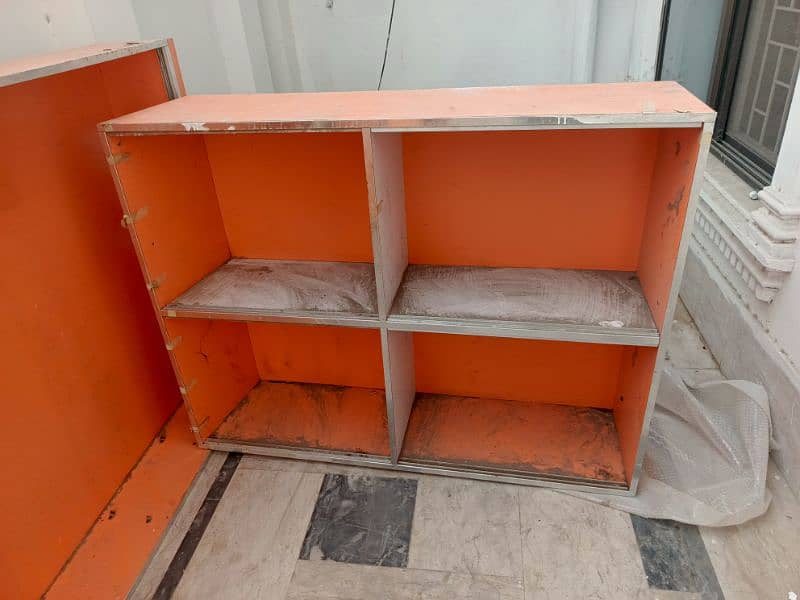 RACKS SHELVES AUR DOUBLE DRAWER FOR SALE 1