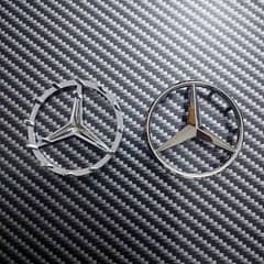 Mercedes Benz Steering Monogram Logo Star Emblem C200 C180 C220 E200