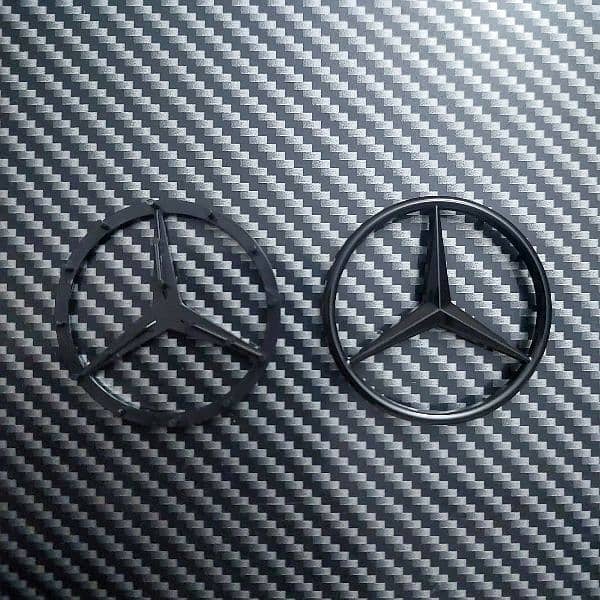 Mercedes Benz Steering Monogram Logo Star Emblem C200 C180 C220 E200 1